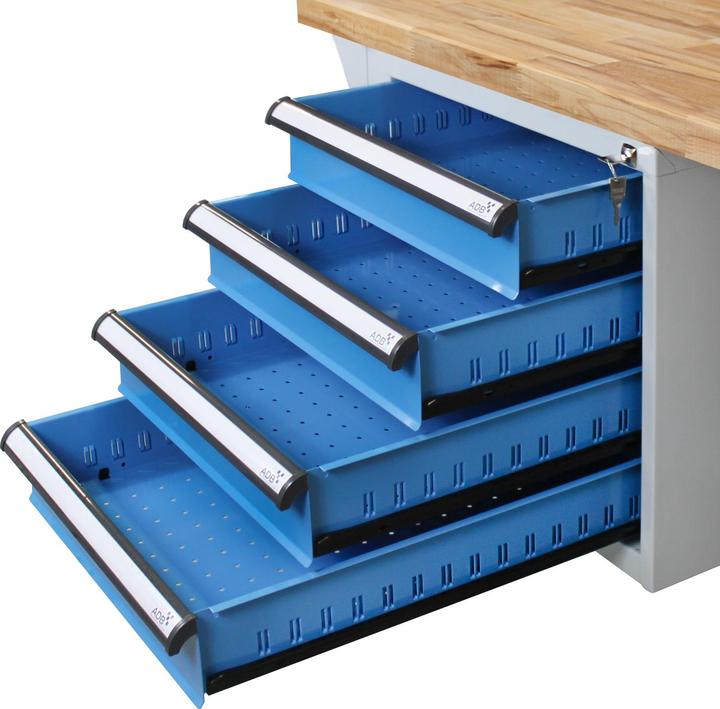Actual product image ADB Workbench Workbench PROFI 4 drawers 1500mm (150 cm, 75 cm)