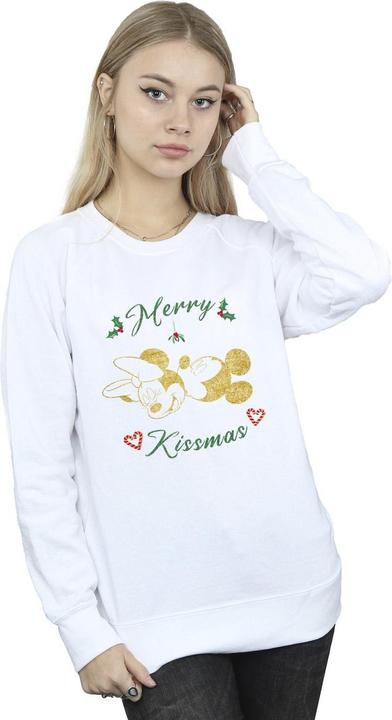 Actual product image Disney Womens/Ladies Mickey Mouse Merry Kissmas Sweatshirt (M)