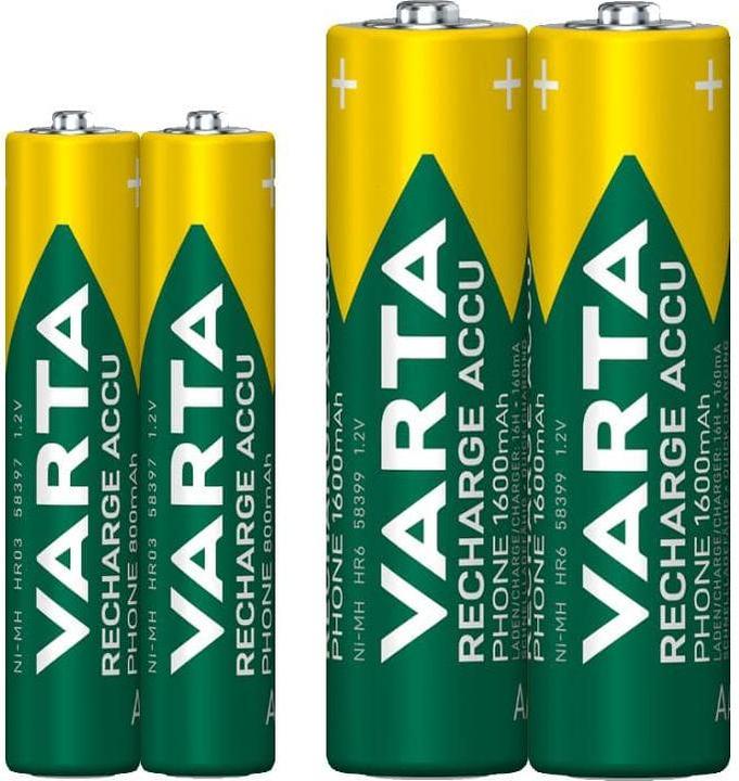 Image du produit Varta Recharger le téléphone d'Accu (2 pcs, AAA, 800 mAh)