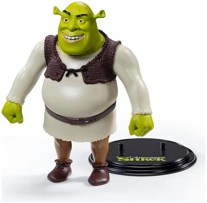 Actual product image Noble Collection Shrek figurine flexible Bendyfigs Shrek 15 cm