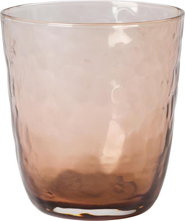 Actual product image Broste Copenhagen HAMMERED drinking glass brown 0.335 l (1 piece) (0.34 l, 1 x)