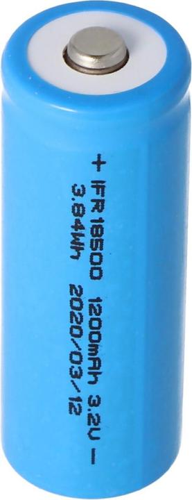 Produktbild AccuCell Akku 18500 Li-FePo4 / 2 Stk. (2 Stk., 1000 mAh, Ladegerät inkl. Akku)