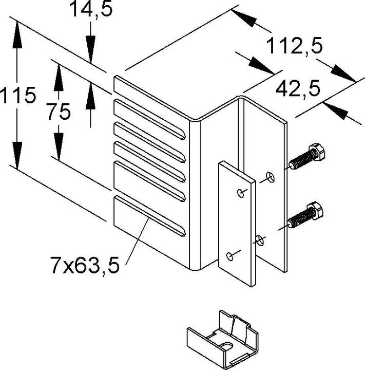 Immagine prodotto Niedax Set di borchie NIE GSB88 blu passivato DIN 50 961