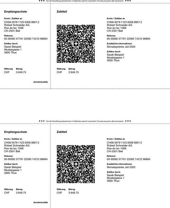 Dataform Formulaires de facture pour facture QR Premium (500 x)