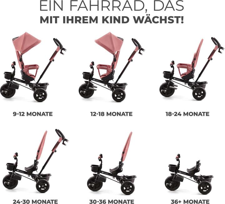 Productafbeelding KinderKraft driewieler AVEO ROSE PINK