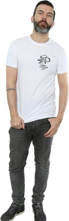 Actual product image Janis Joplin Mens Outline Sketched T-Shirt (M)