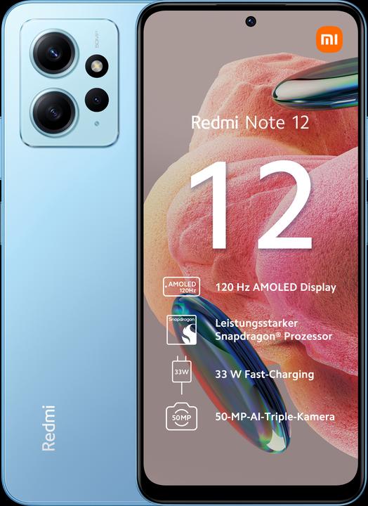 Xiaomi Redmi Note 12 (128 GB, Blu ghiaccio, 6.67", Doppia SIM, 50 Mpx, 4G)