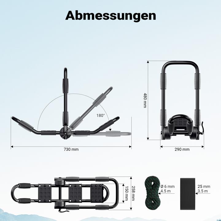 Produktbild Wiltec Kajak Dachträger