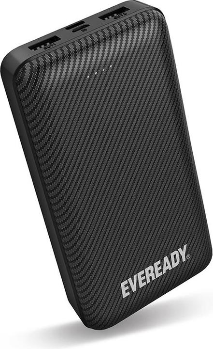 Actual product image Eveready PX20B - Powerbank 20000 mAh 2x USB-A (Black) (20000 mAh, 74000 Wh)