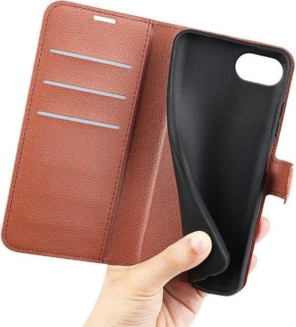 Produktbild MU Classic Litchi Leder Bookcover Series (Apple iPhone 16e)