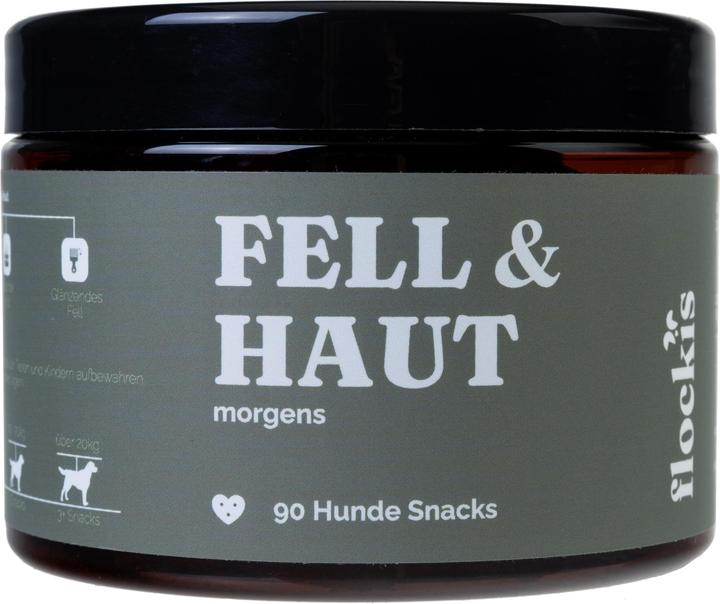 Immagine prodotto Flockis Compresse masticabili per cani Fur & Skin (90 pezzi) (90 pz., 270 g)