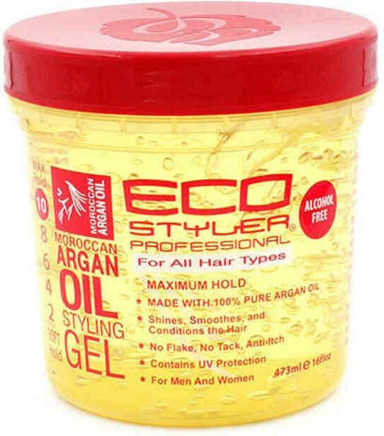 Immagine prodotto Eco Style Gel Styling con Olio di Argan Marocchino Tenuta per tutto il giorno Senza alcool Senza parabeni (Gel per capelli, 473 ml)