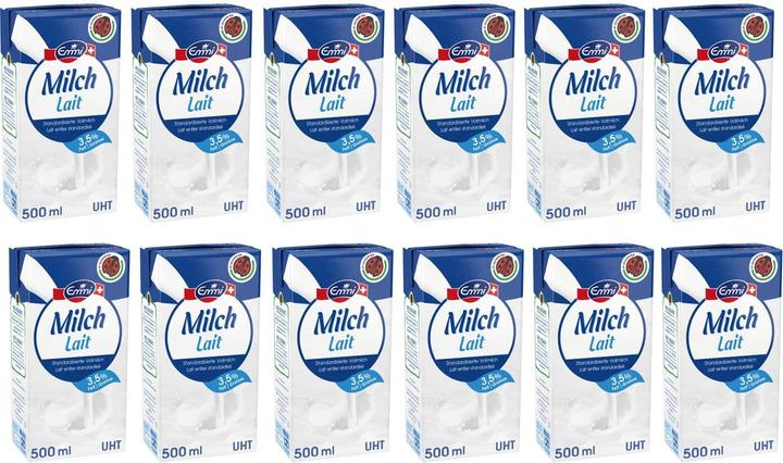 Emmi IP Suisse whole milk 3.5% UHT 12 x 0.5 litres (12 x 50 cl)