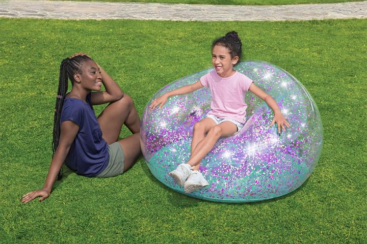 Actual product image Bestway Glitter Dream Inflate-A-Chair Kids Air Chair