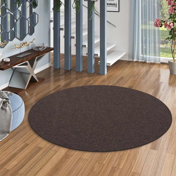 Produktbild Snapstyle Bentzon Natur Flachgewebe Teppich Rund (160 x 160 cm)