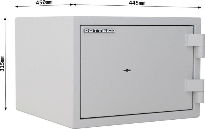 Produktbild Rottner feuersicherer Dokumententresor S2 Fire Safe 30 Doppelbartschloss (18 l)