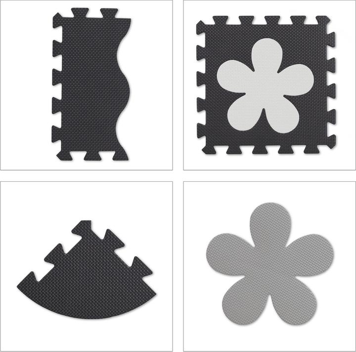 Produktbild Relaxdays Puzzlematte mit Rand und Motiven (31.5 x 31.5 x 1 cm)