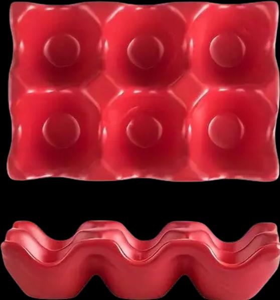 Immagine prodotto Homerely Elegante portauovo in ceramica con 6 scomparti (1 x)