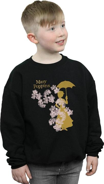 Actual product image Disney Boys Mary Poppins Floral Silhouette Sweatshirt (140, 146)