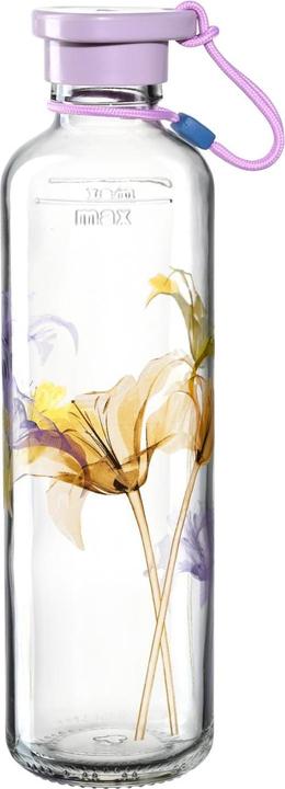 Leonardo Trinkflasche In Giro Flower 750 ml, Violett (0.75 l)
