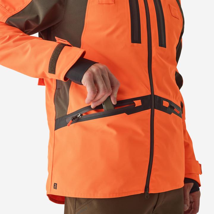 Image du produit Solognac Veste de chasse imperméable Renfort 900 orange (M)