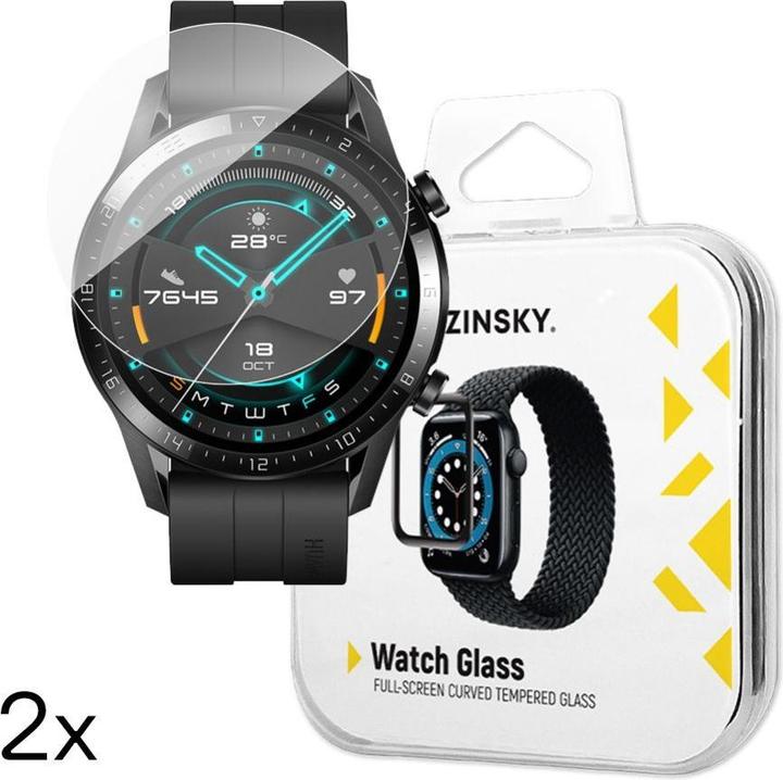 Produktbild Wozinsky SzkÅo hartowane Full Glue do Huawei Watch GT 2 / GT 2 Pro 42 mm (2 szt.)
