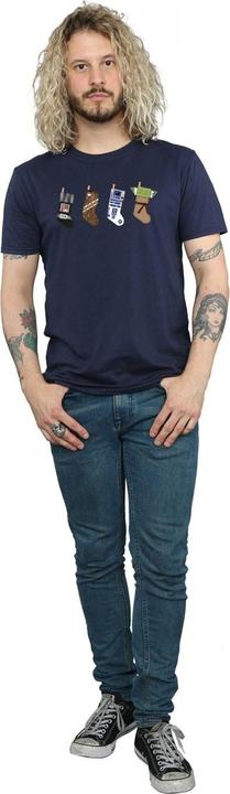 Actual product image Star Wars Mens Christmas Stockings T-Shirt (3XL)