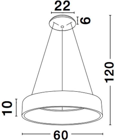 Immagine prodotto Nova Luce Rando LED luce a sospensione 3000 K
