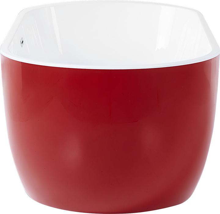 Produktbild Beliani Badewanne freistehend rot oval 150 x 75 cm NEVIS (176 l, 75 cm)