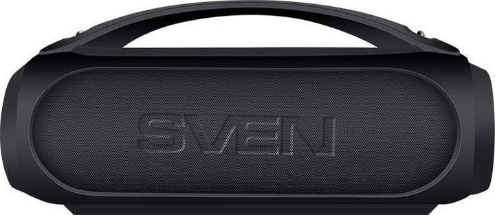 Sven PS-380, juodas, power output (RMS), Atsparus vandeniui (IPx5), TWS, Bluetooth, FM, USB, lithium (USB power delivery)