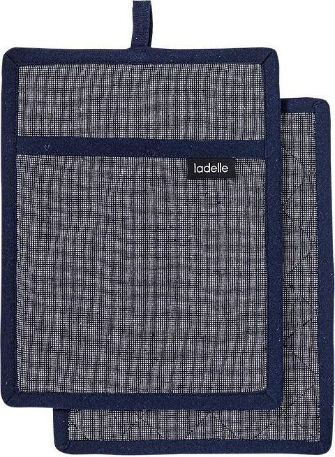 Image du produit Ladelle Lot de 2 maniques recyclées Eco Navy 19 x 24 cm (Coton recyclé & polyester)
