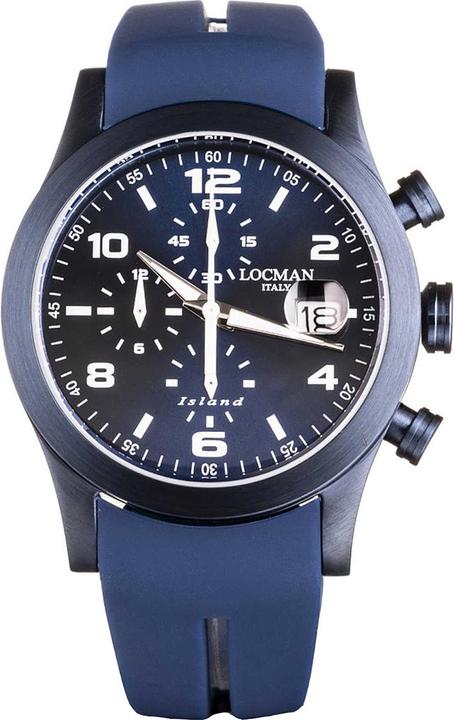 Produktbild Locman Italy Herrenuhr Island Chrono Ref. 0618B02S (Chronograph, 40 mm)