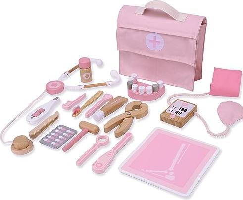Produktbild Activity Board Arztkoffer Kinder, 18-teiliges Doktorkoffer Kinder, Arzt Kostüm Kinder mit Stetospok, Arzt
