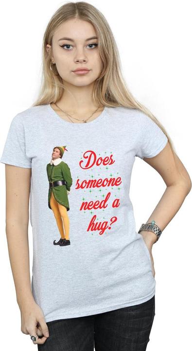 Actual product image Elf Womens/Ladies Hug Buddy Cotton T-Shirt (XXL)