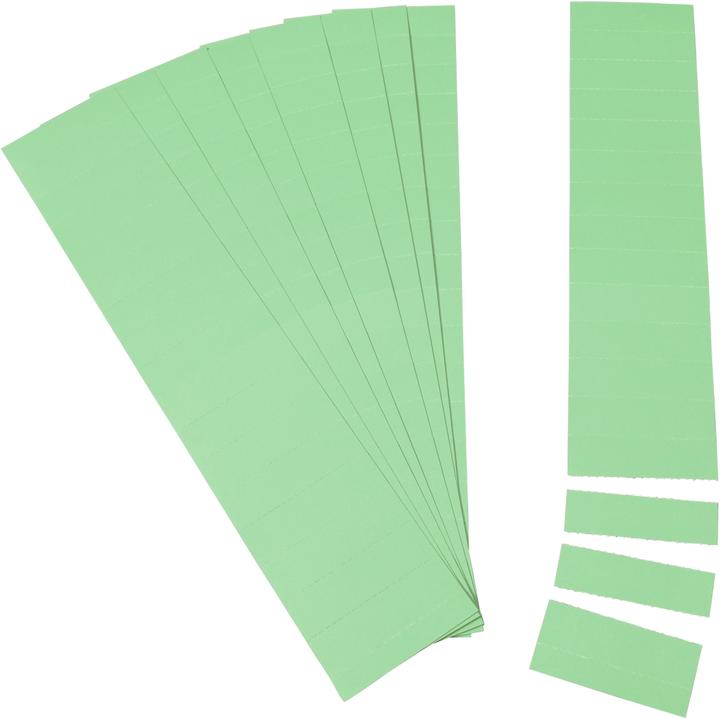 Ultradex Einsteckkarten für 15mm Einsteckschiene 70x12mm hellgrün VE=220 Stück