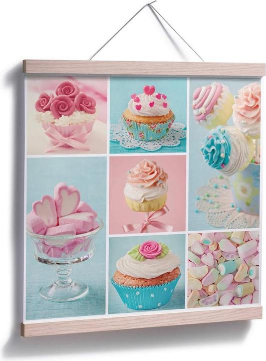 Produktbild Trenddeko Cupcake-Collage (70 x 70 cm)