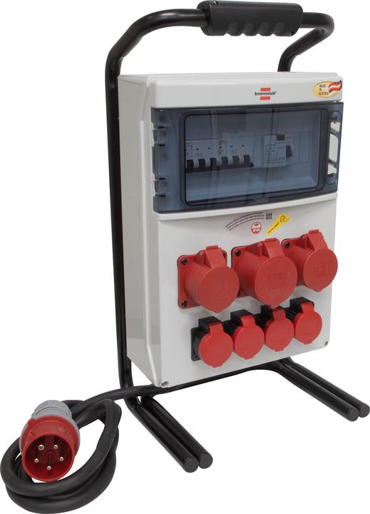 Brennenstuhl Power distributor BSV 4/32 FS CEE, 2m H07RN-F5G4.0 FI+LS, plug 5p 400V/32A (IP44), 3x CEE plug-in do (7 x, Type 13)