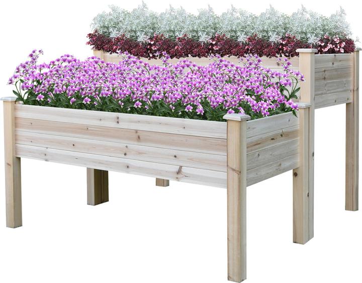 Produktbild Outsunny Hochbeet 2 Stufen