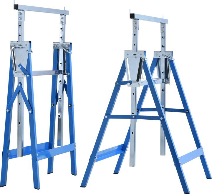 Actual product image Homcom Scaffolding trestle set of 2 (58 cm, 68 cm)