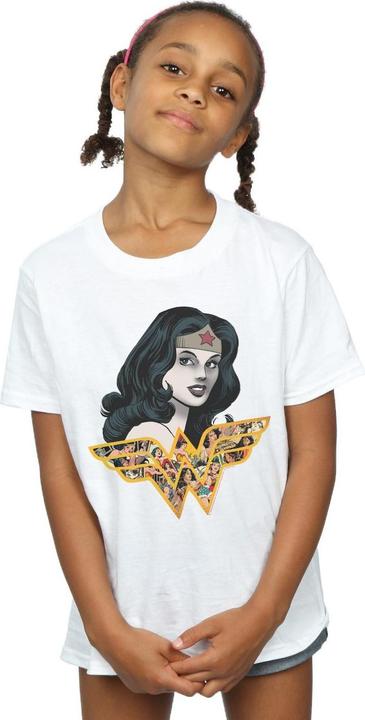 Image du produit - T-shirt WONDER WOMAN RETRO COLLAGE - Fille (152, 158)