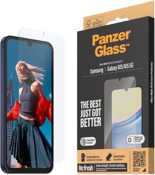 Immagine prodotto PanzerGlass Ultra-Wide Fit (1 Pezzo/i, Samsung Galaxy A15 5G)