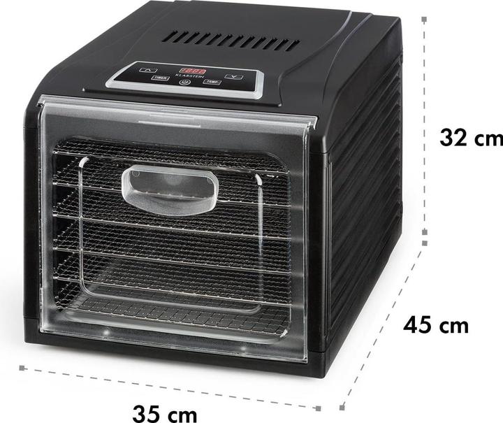 Actual product image Klarstein Fruit Jerky Plus 6 Dehydrator Black