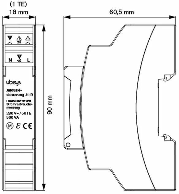 Immagine prodotto Ubisys Controller cieco J1-R ZigBee 3.0 (Attuatore per otturatore)
