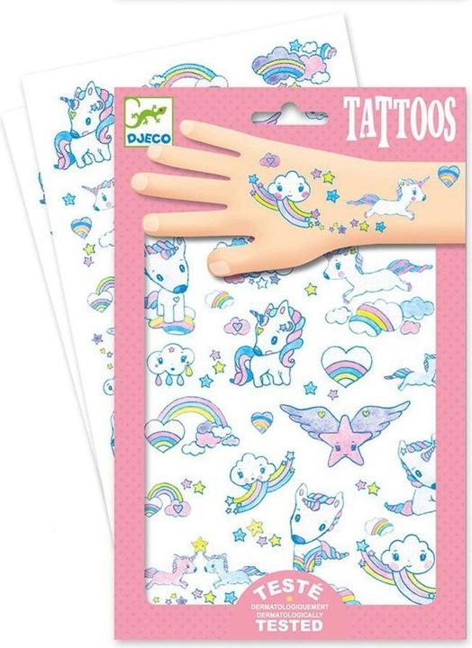 Actual product image Djeco Tattoos Unicorns