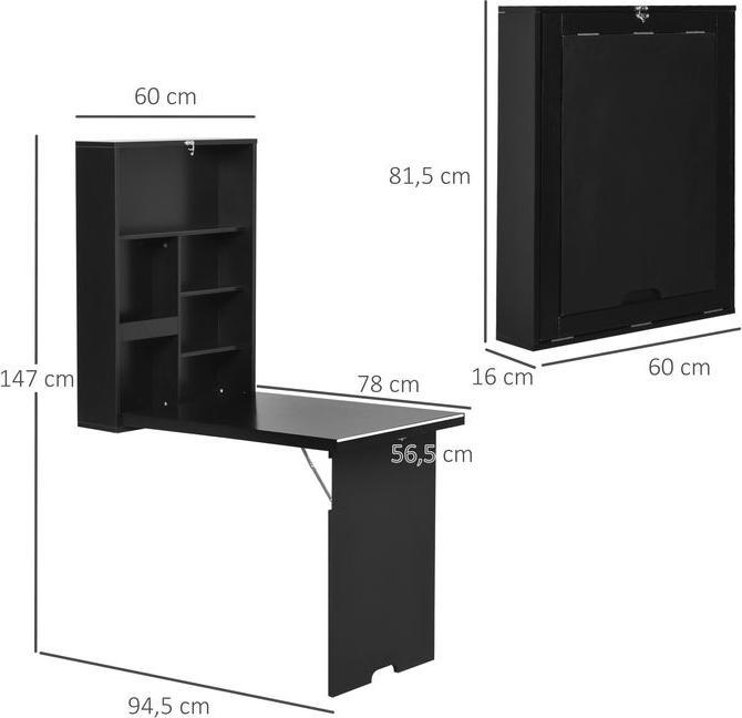 Produktbild Swisshandel24 Wandtisch (60 x 94.5 x 147 cm)