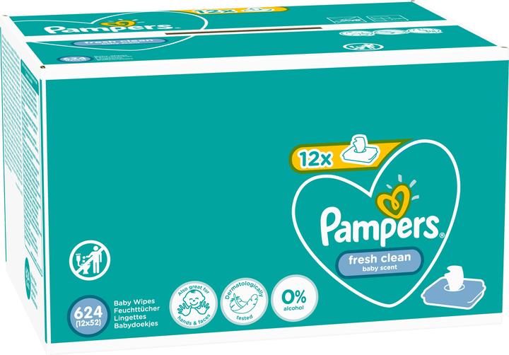 Pampers frais et propre (624 pièce(s))