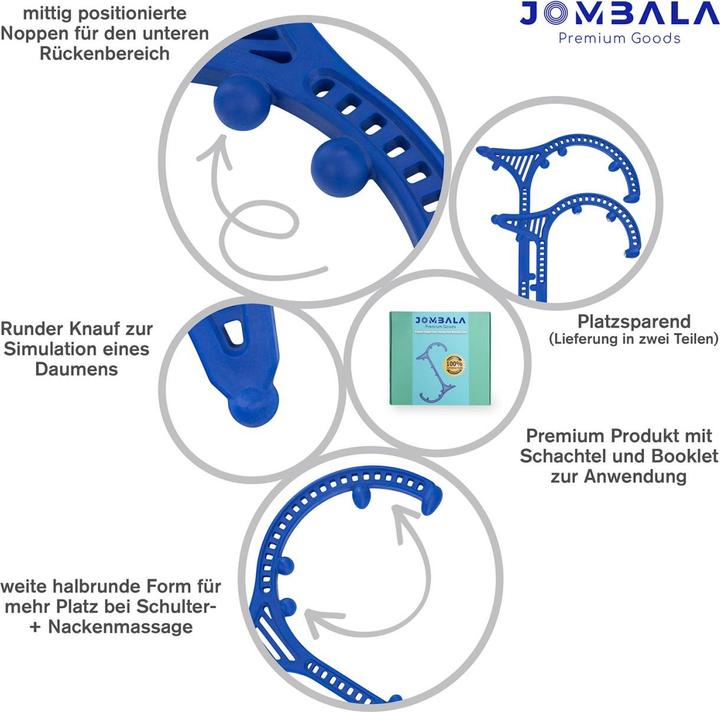 Produktbild Jombala Triggerpunkt Massagegerät mit rotierenden Stahlkugeln zur Reflexzonenmassage