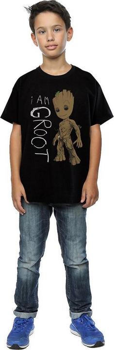 Actual product image Guardians of the Galaxy Boys I Am Groot Scribble Cotton T-Shirt (128)