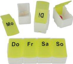First Aid Only 7-Tage-Tablettenbox, Kunststoff, weiá/grn