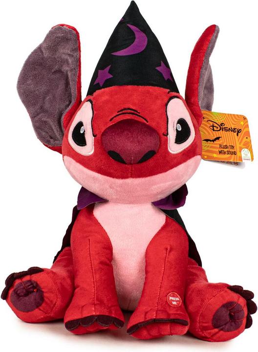 Disney Peluche Halloween Stitch/Leroy/Angel con Suono 28cm (28 cm)